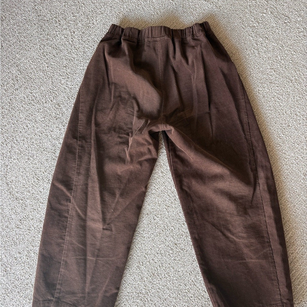Le Bon shoppe arc pants large brown corduroy